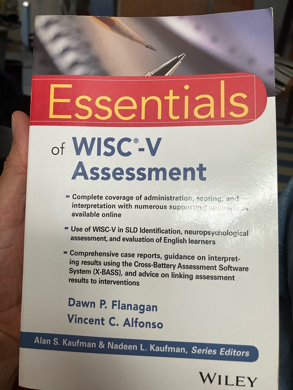 Essentials of WISC-V Assessment by Wiley - White & Red Cover